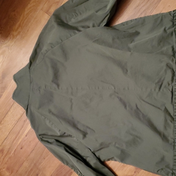 NWOT J Crew Women's Field Jacket Ruched-Sleeve Army Fatigue Green  S - Picture 6 of 8